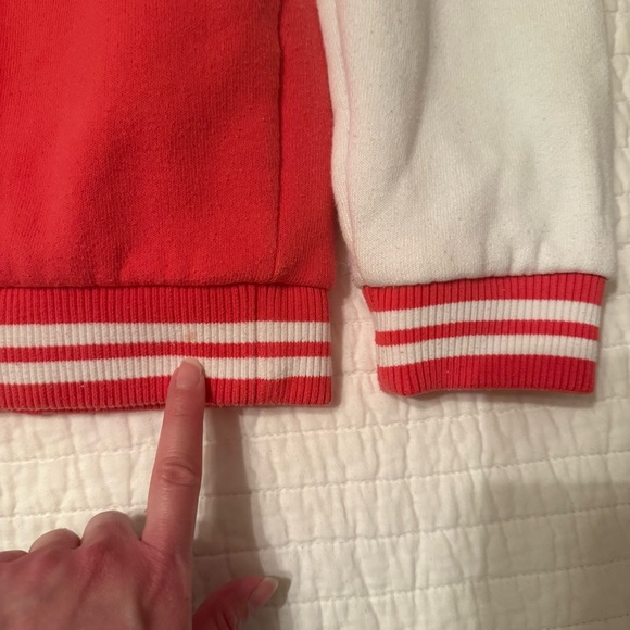 Victoria Secret PINK Pink And White Letterman Jacket Size Medium - Picture 12 of 16